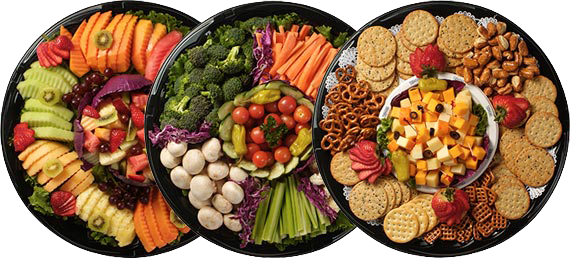 Fruit, Vegetable, Cheese Platters